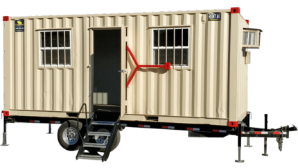 20 foot mobile office container with trailer for sale near me |Power Container Hub