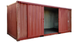 20 foot storage container with barn doors for sale | Power Container Hub